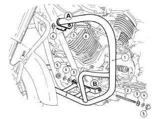 Chromowana osłona silnika... 2