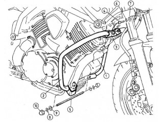 Chromowana osłona silnika... 2