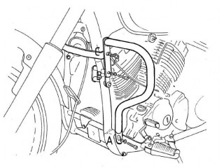Chromowana osłona silnika... 2