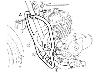 Chromowana osłona silnika... 2