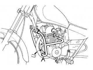 Chromowana osłona silnika... 2