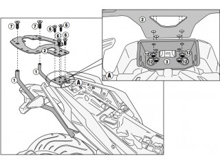 Stelaż pod kufer centralny...