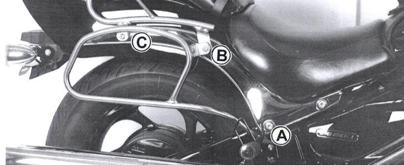 Stelaż pod sakwy skórzane Hepco&Becker do Suzuki M 800