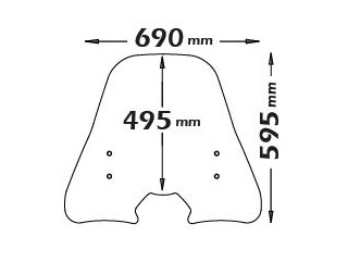 Szyba Isotta do Yamaha D... 2