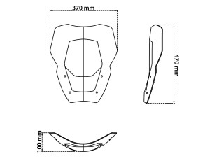 Szyba Isotta BMW R1300GS... 2